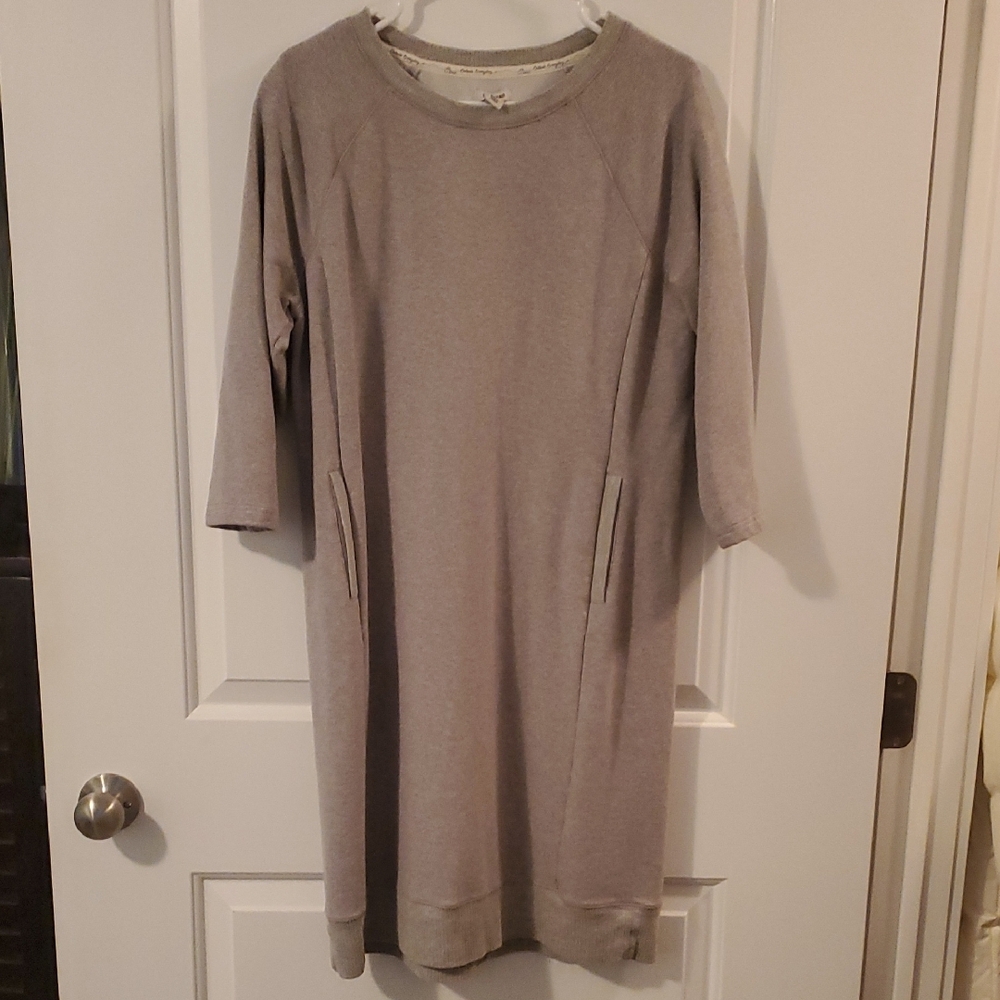 L.L. Bean Gray Long Sleeve Dress